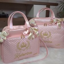 Coleção Malas Maternidade Personalizadas Rosa