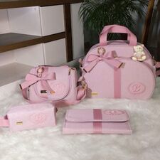 Conjunto Bolsas Maternidade Rosa no Brasil com Envio para Angola